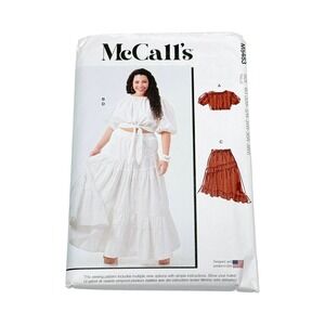 McCall's M8483 Sewing Pattern Women's Tops and Skirts Size 30W-38W New Uncut